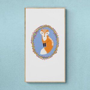 Cute Fox | Kids Art | Modern Wall Art Decor | Minimalist Digital Prints